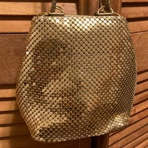 Y&S Gold Metallic Crossbody Bag
